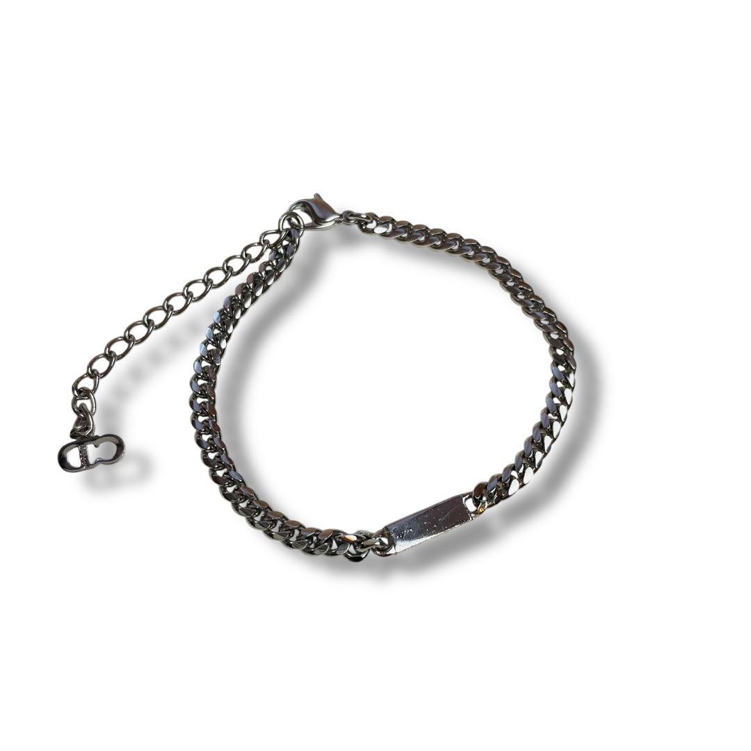 クリスチャンディオール Dior ブレスレット CDロゴ シルバー