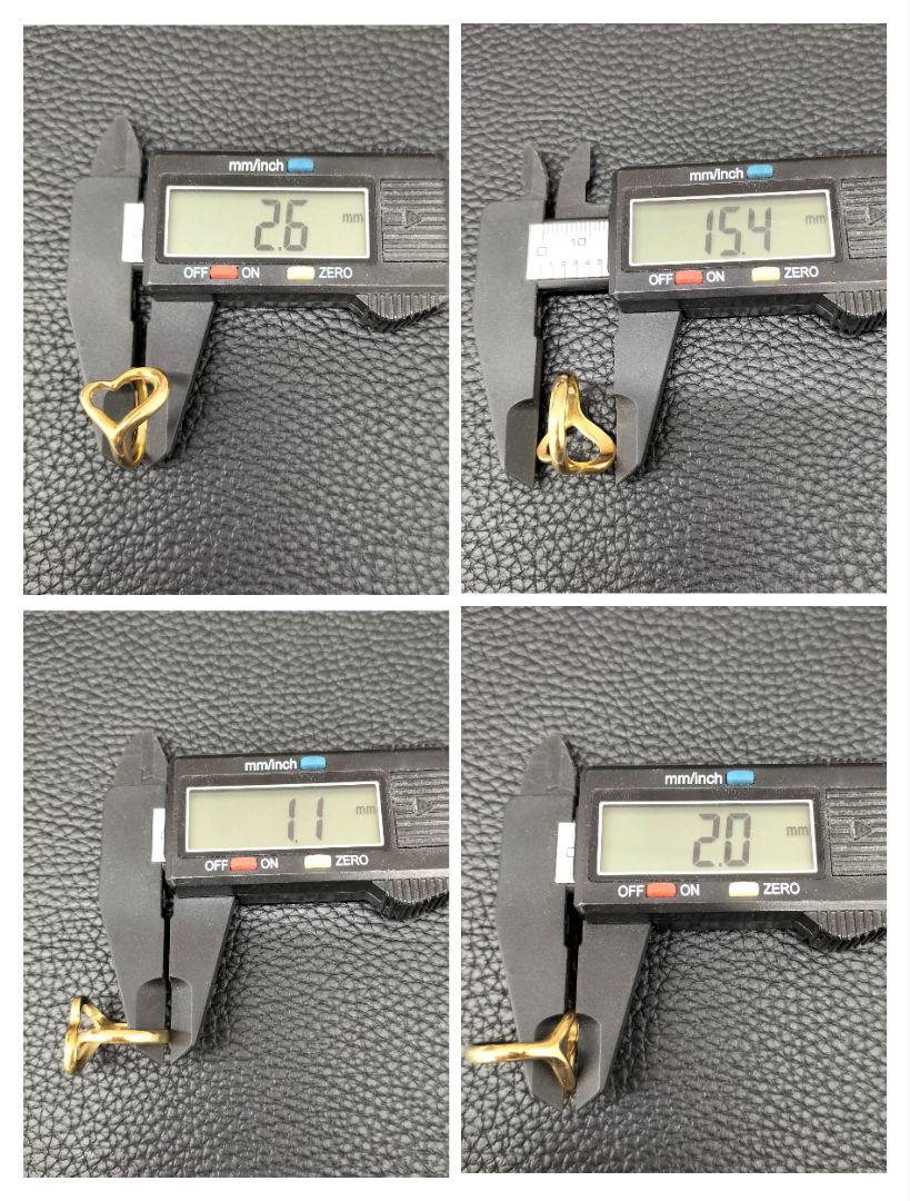 (B052917) K18 YG リング 指輪 約10号 ハート