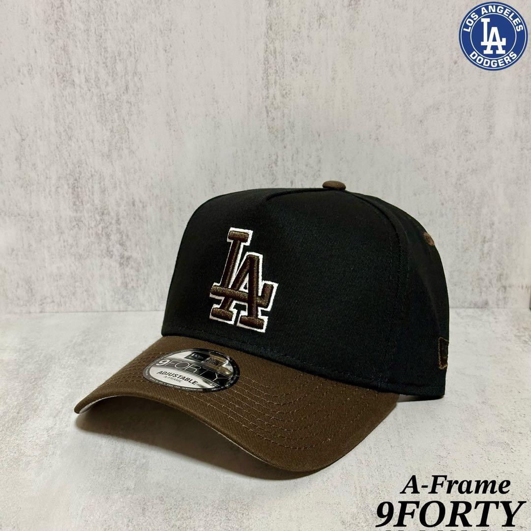 モデル ドジャース 9FORTY ブラック ブラウン キャップNEW ERA