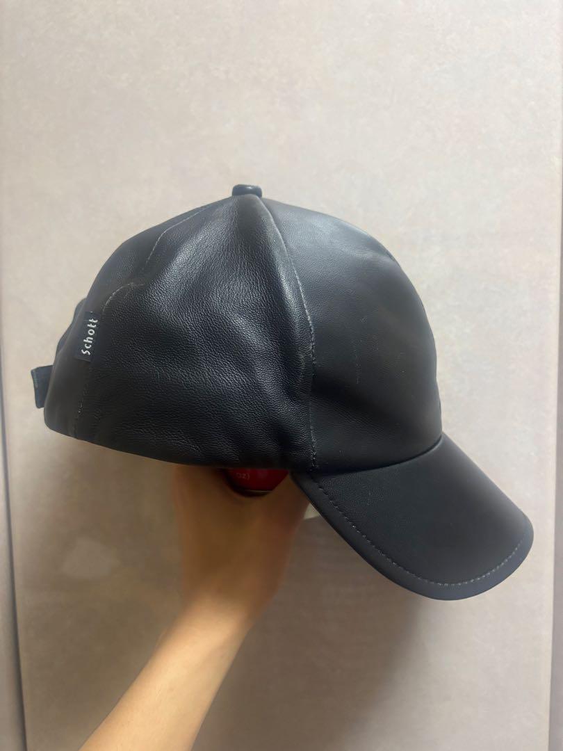 帽子 Schott LEATHER B.B CAP