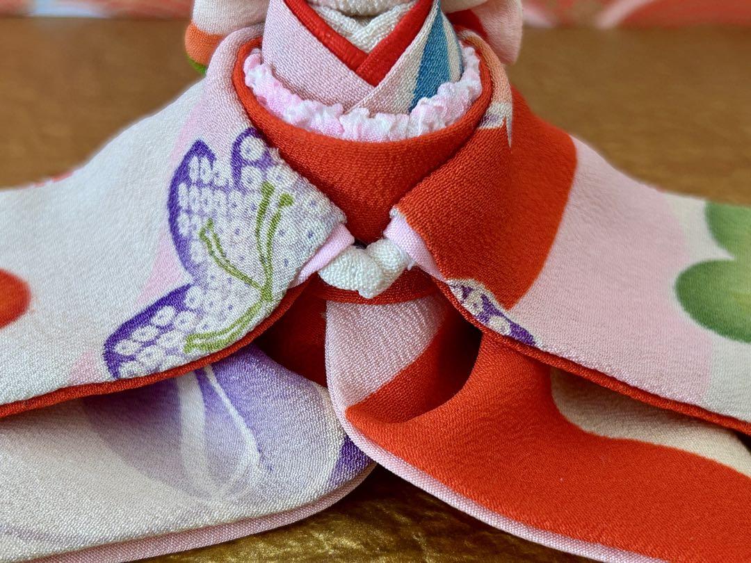 ちりめん細工 古布 うさぎの新郎新婦 ちりめん細工