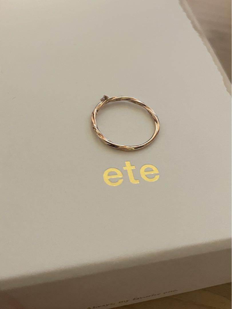 ete bijoux 指輪 リング 「プレイリング」 K18YG ダイヤモンド