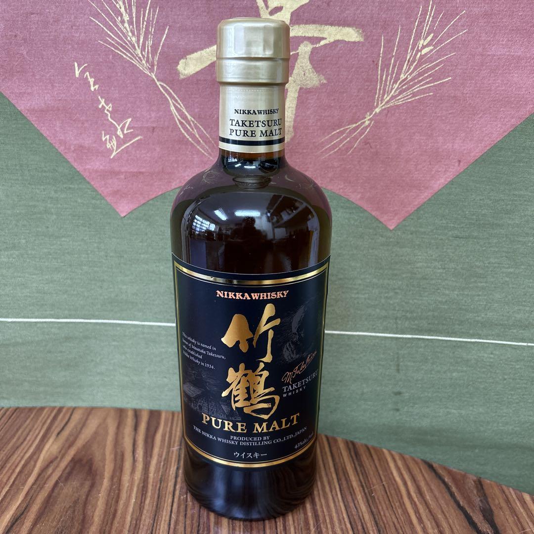 NIKKA ニッカ 竹鶴 ピュアモルト 黒 700ml 43％ 古酒 現状品-