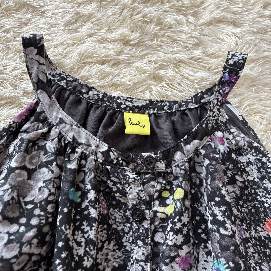 Paul Smith ホルターネックフレアワンピース 花柄 リボン 大きいサイズ