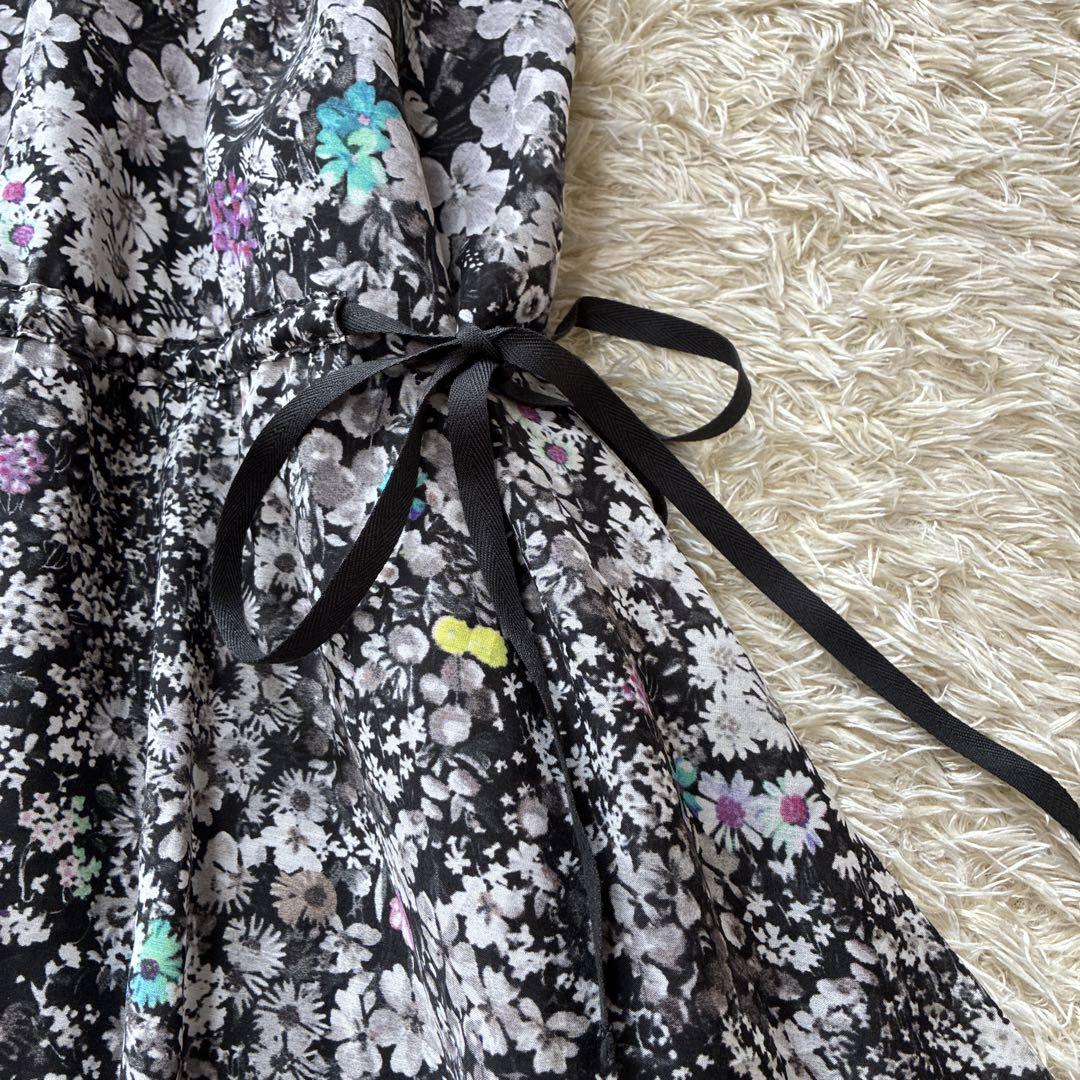 Paul Smith ホルターネックフレアワンピース 花柄 リボン 大きいサイズ