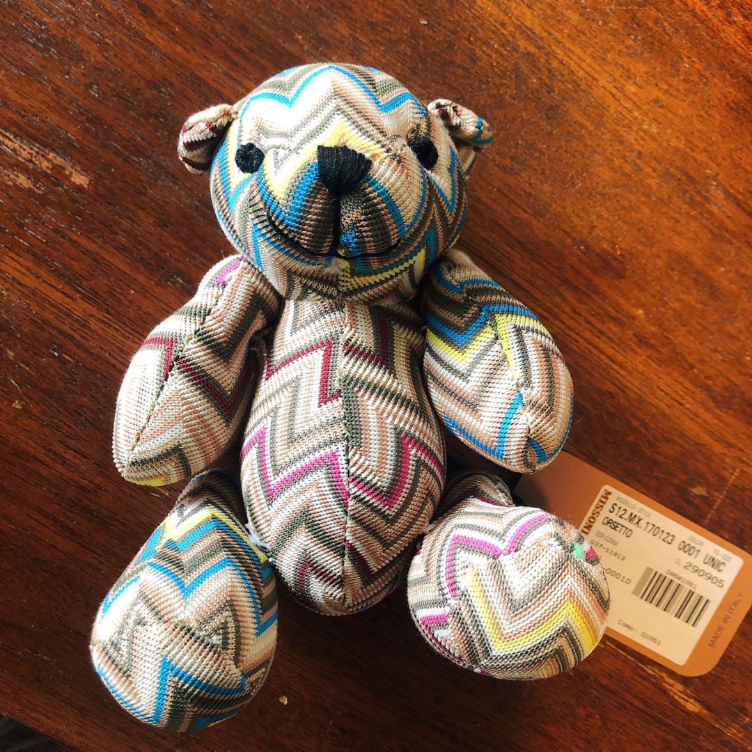 世界的に ミッソーニ MISSONI タグ付き 新品 ぬいぐるみ テディベア ぬいぐるみ