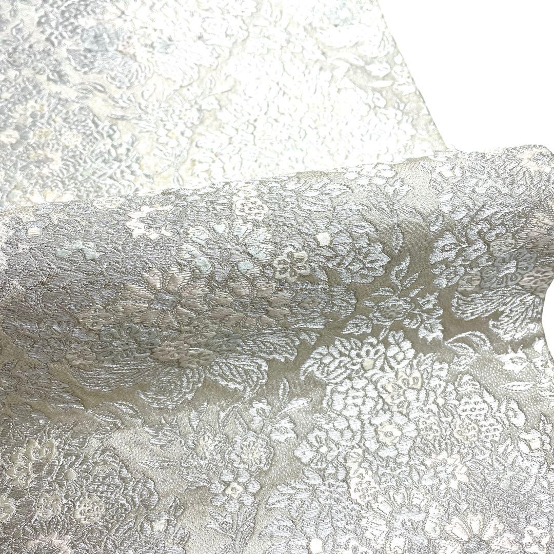 V9913 ●服部織物謹製 オリエント更紗 高級 正絹 唐織 六通 袋帯