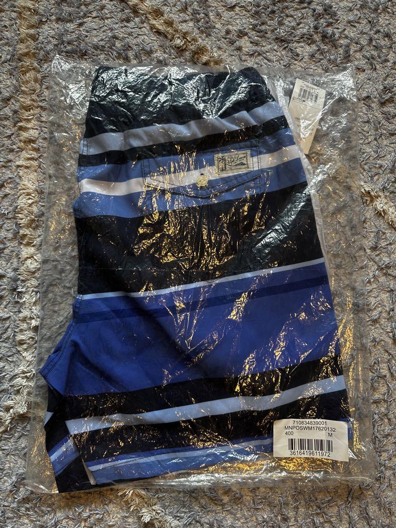 【新品】ポロラルフローレン　スイムショーツ　ブルーストライプ