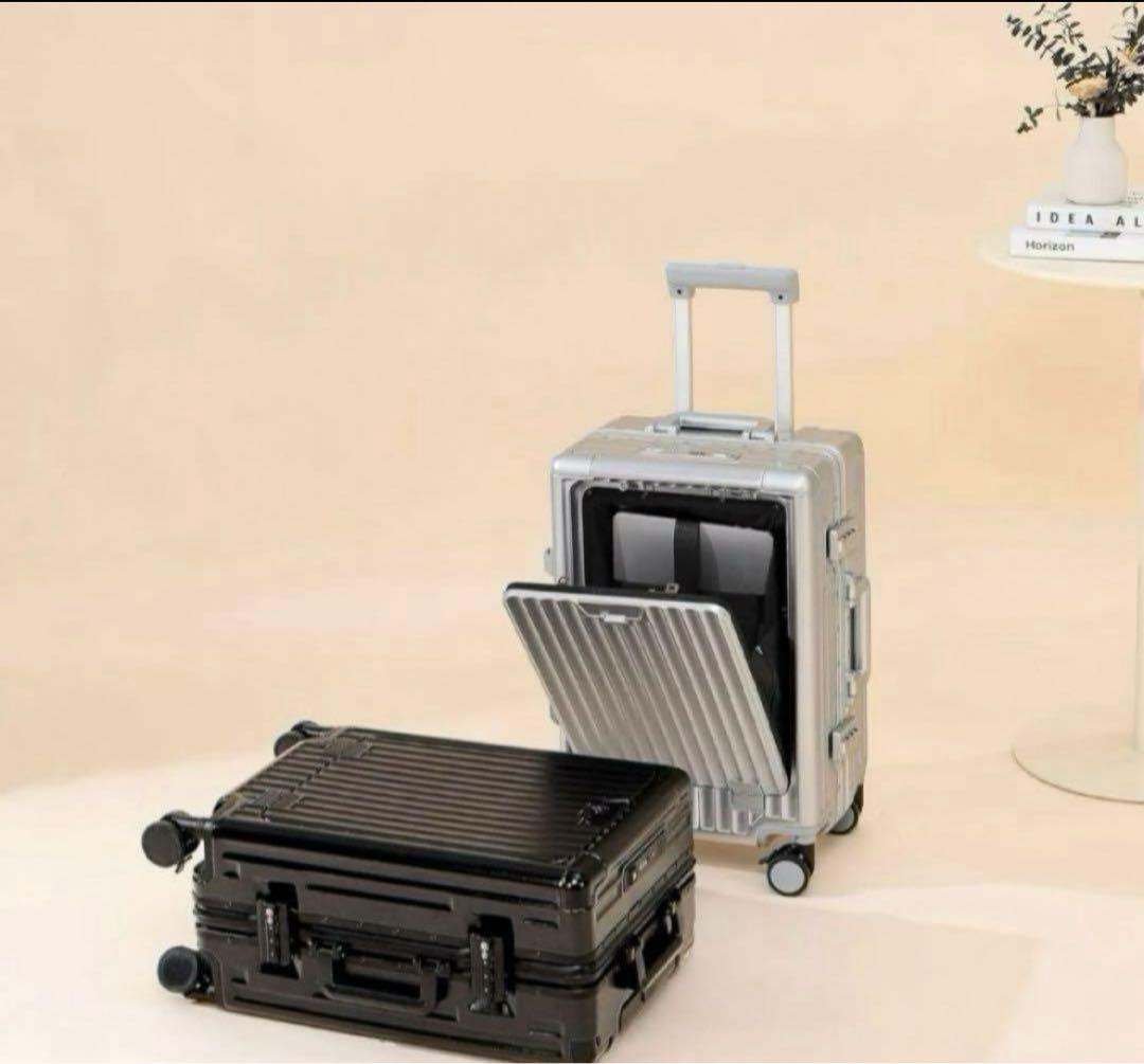 Sサイズ キャリーケース 40L USBポート付き機内可,TSAロック付き 旅行