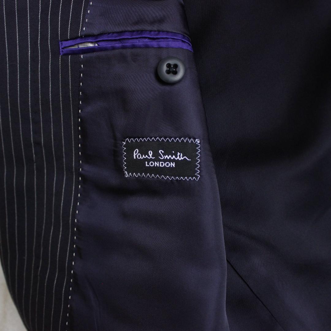 paul smith セットアップスーツ Mサイズ ストライプ ブラック