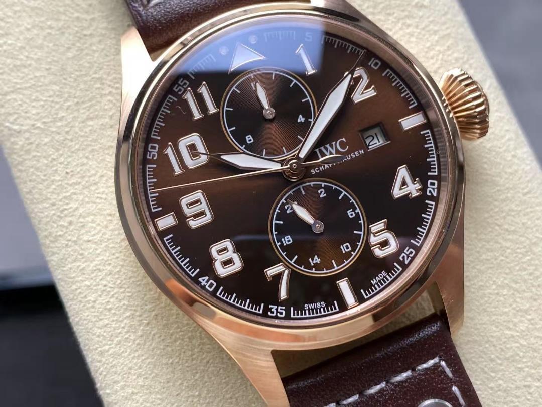 IWC 自動巻き時計 クロノグラフ ブラウン4G