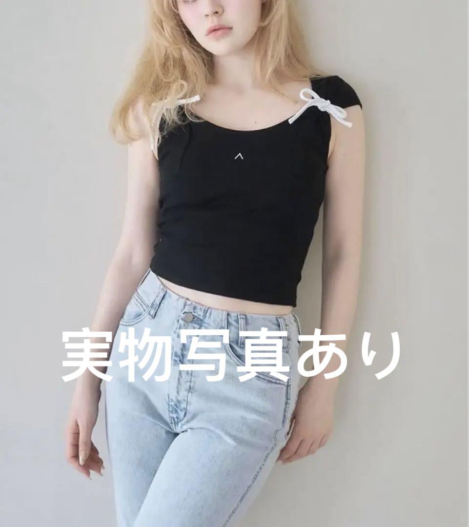 【即日発送】Tina ribbon tops andmary 新品　ブラック