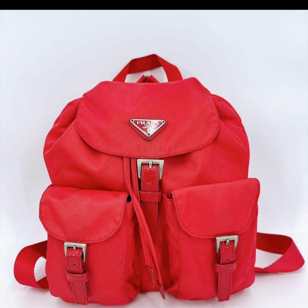 PRADA プラダ リュック レッド PRADA プラダ リュック レッド