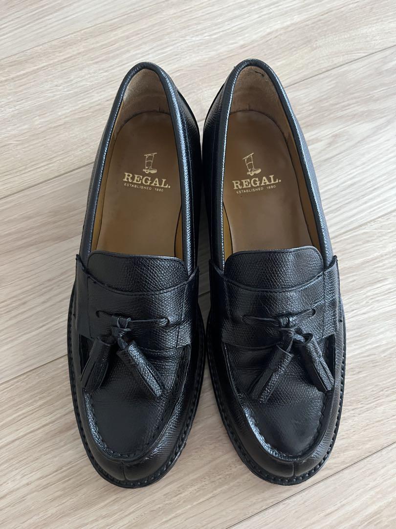 【美品】REGAL タッセルローファー シボ加工 レザー ブラック 美品 REGAL タッセル ローファー シボ革 ブラック 黒 - メルカリ