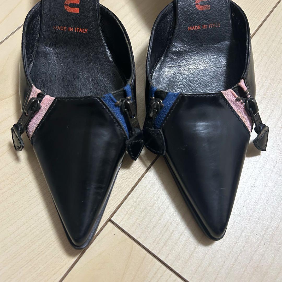ワールド オンラインストア レア MIU ヒール サンダル ミュール ヴィンテージ archive MIU 靴