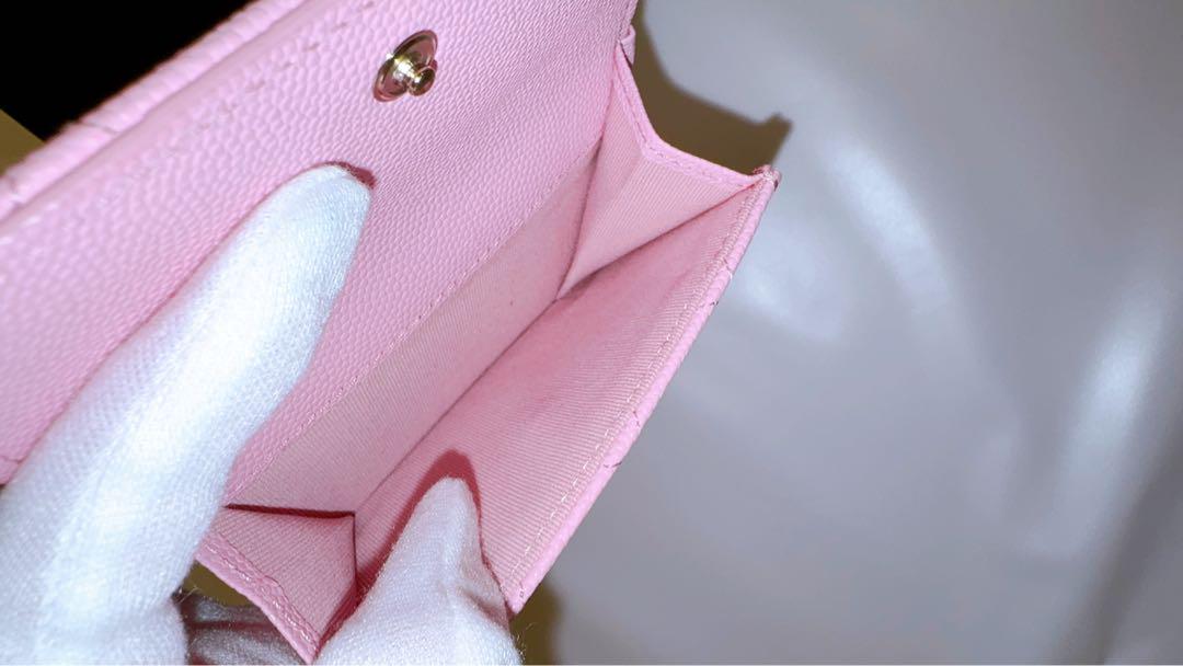 CHANEL マトラッセ スモールウォレット フラップ ミニ 財布 ピンク