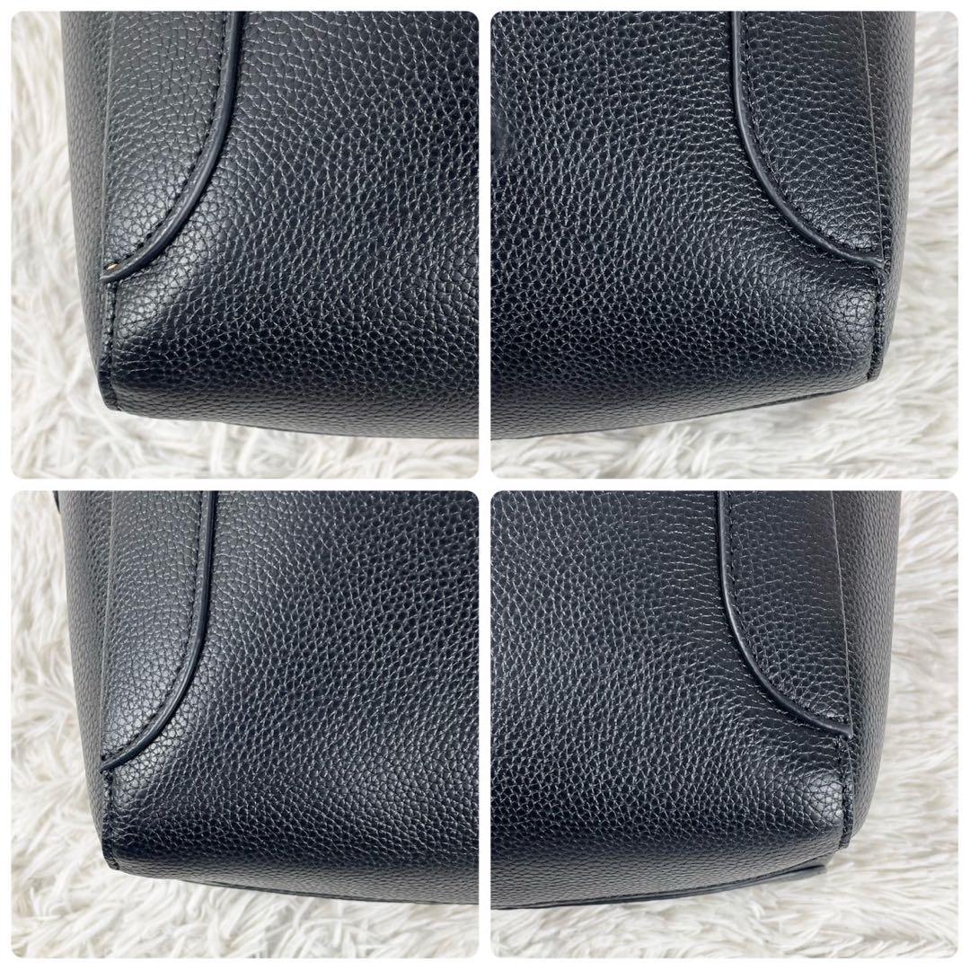 美品 コーチ レザー 2WAY ショルダーバッグ ハドリー ロゴ型押し