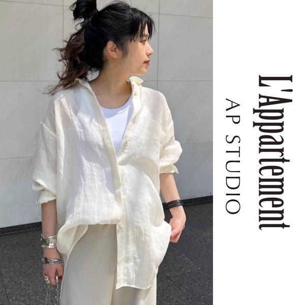 24SS L'Appartement AP STUDIO リネンシャツ