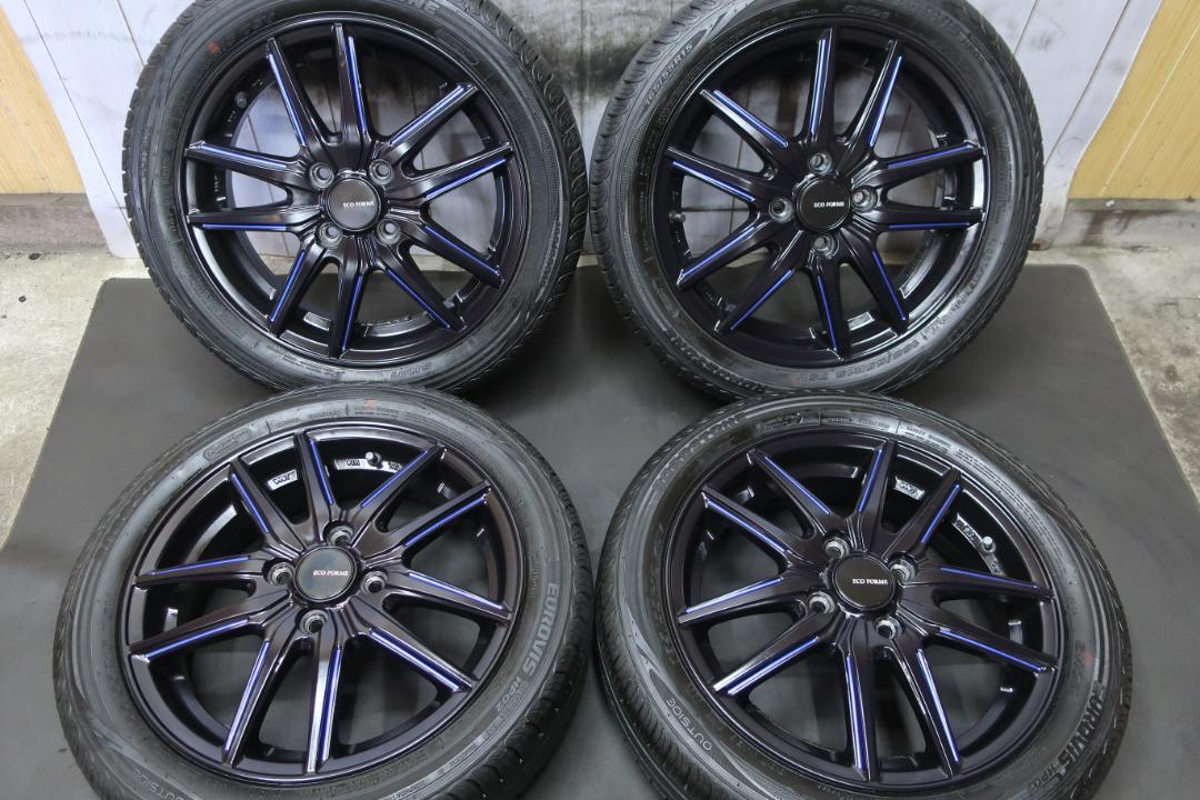 エコフォルム 15×4.5J +48 PCD100 4穴 165/55R15