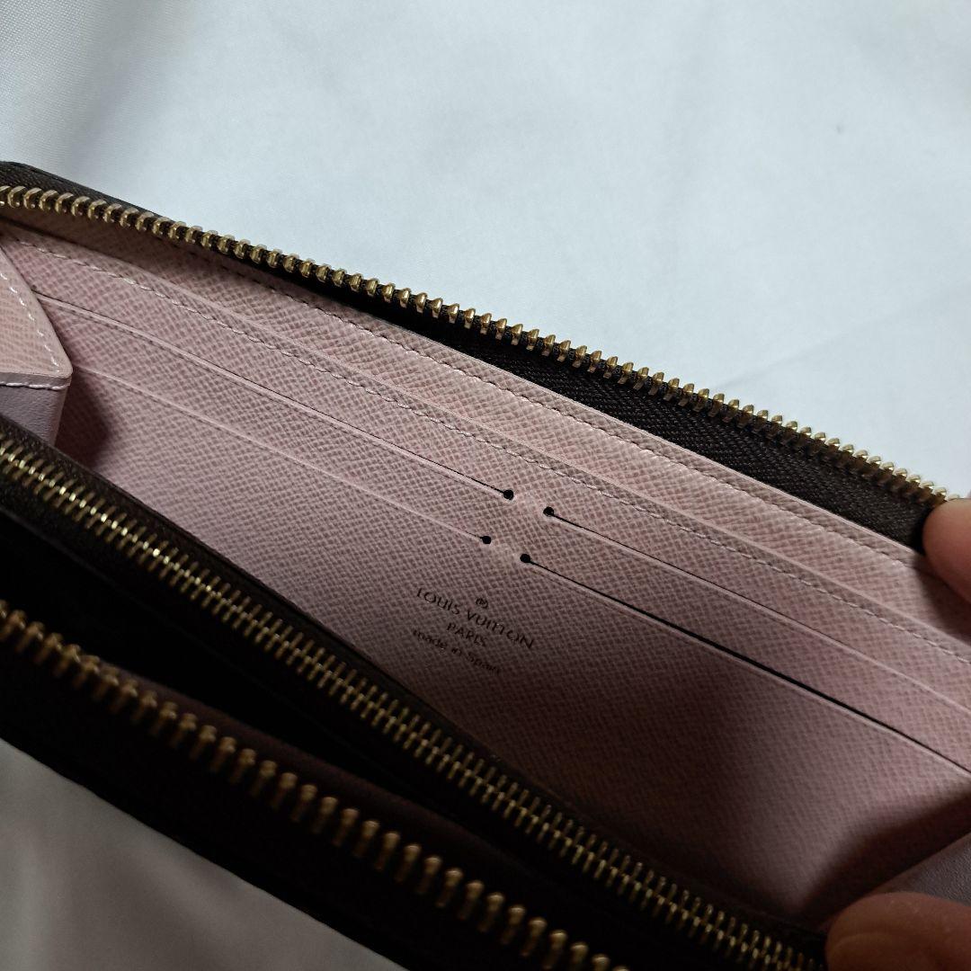 LOUIS VUITTON クレマンス ローズバレリーヌ モノグラム長財布 美品