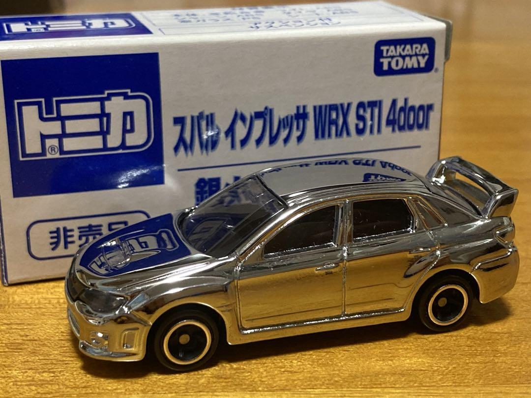 トミカ スバル インプレッサ WRX STI 4door 銀メッキバージョン