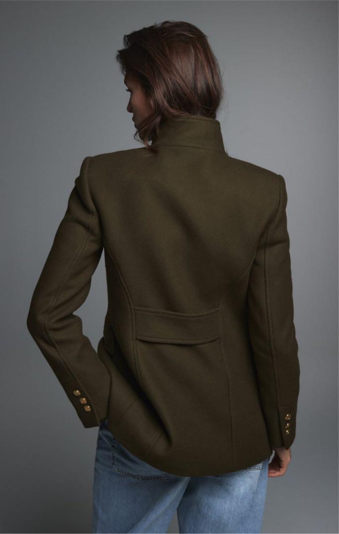 即発送可能】 ゴールドボタン ウールブレンドコート ZARA - テーラード 新作商品を毎日更新 【新品未使用】ZARA ゴールドボタン ウールブレンドコート ロングコート