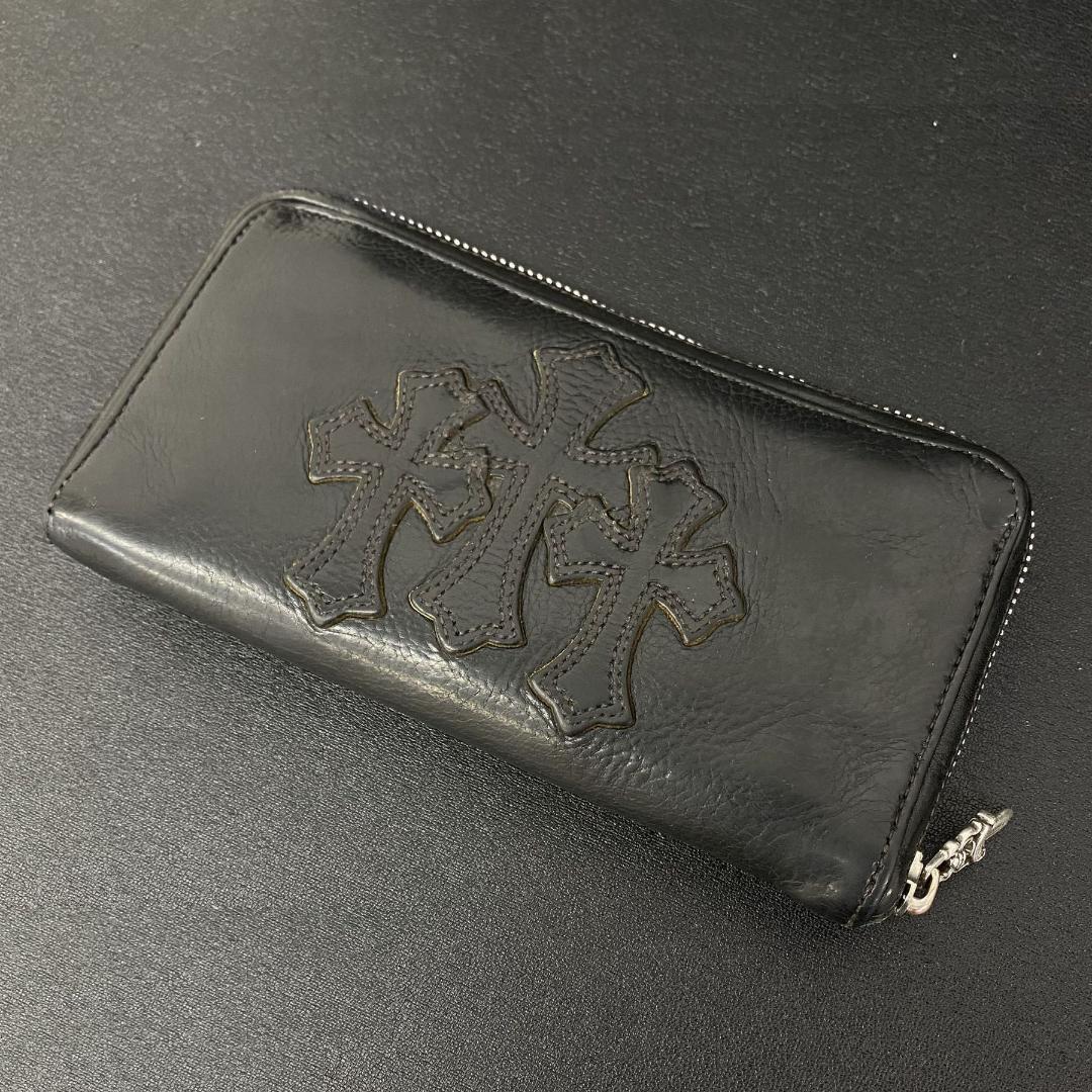 CHROME HEARTS REC F ZIP レザー ジップ ウォレット