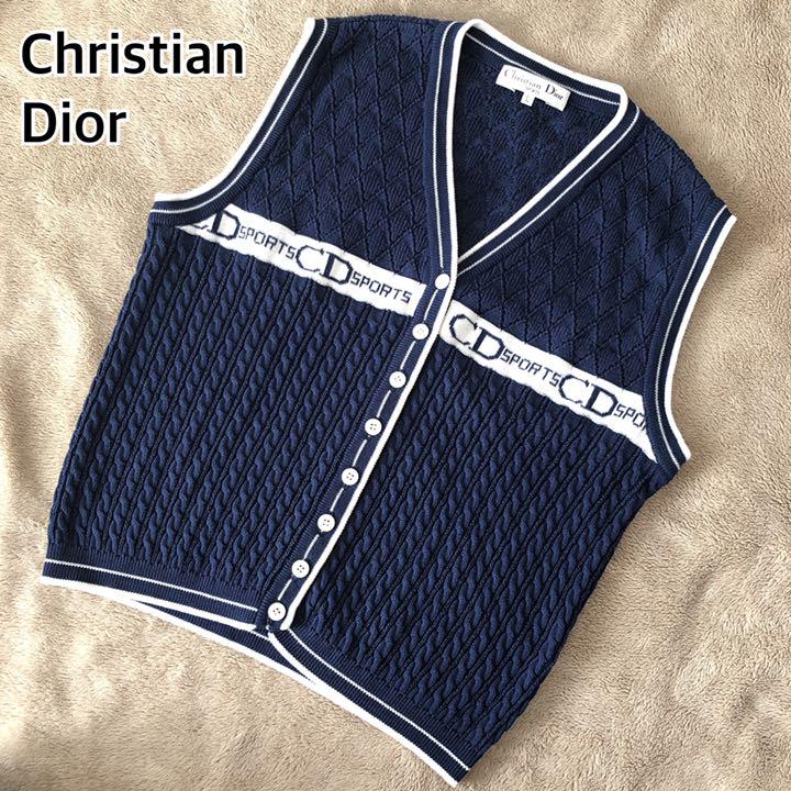 卸売 紺 L ニット ベスト CDロゴ スポーツ クリスチャンディオール 希少 美品 - ベスト/ジレ 卸売 紺 L ニット ベスト CDロゴ スポーツ クリスチャンディオール 希少 美品 - ベスト/ジレ