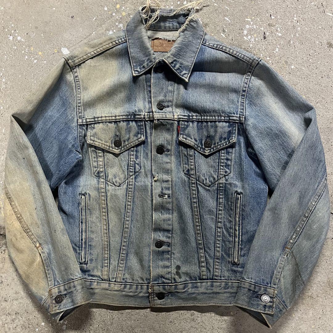 80s カナダ製 EURO LEVIS 襤褸ダメージトラッカージャケット 古着