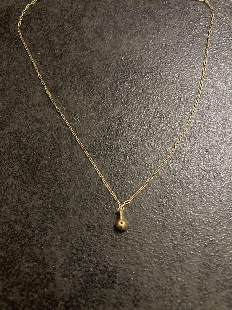 agate アガット　18k ネックレス 一粒　一粒ネックレス　ダイヤ　0.1