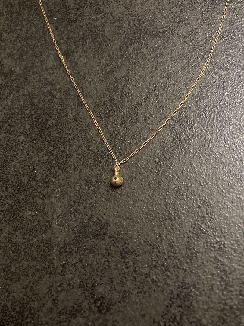 agate アガット　18k ネックレス 一粒　一粒ネックレス　ダイヤ　0.1