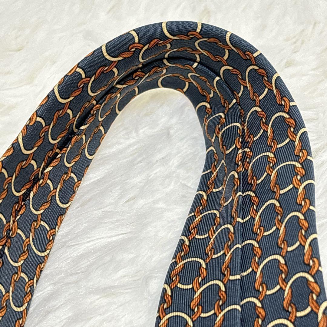 ［美品］HERMES PARIS エルメス　ネクタイ　シルク100%