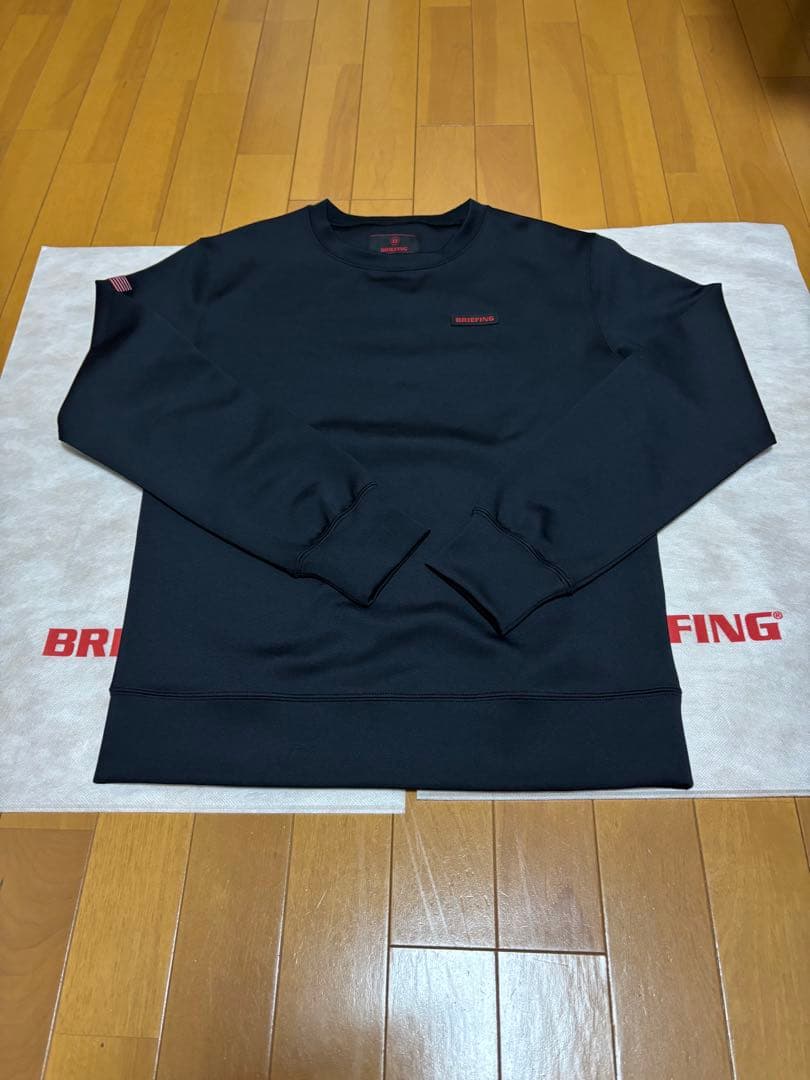 【限界迄大幅値下激安対応約束】ブリーフィング・メンズトレーナー（カラーブラック）