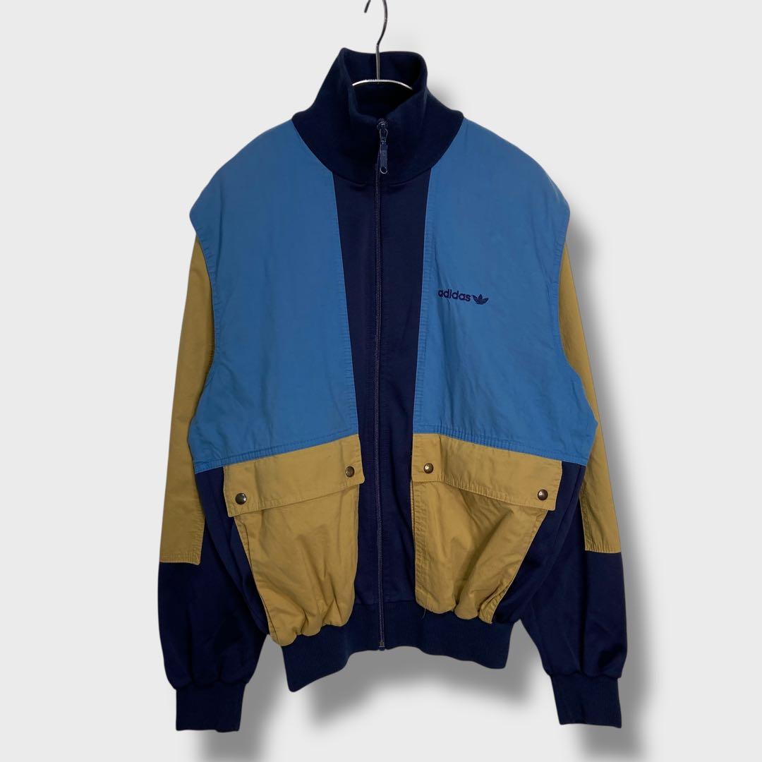 80s☆adidas☆西ドイツ製☆トラックジャケット☆ブルゾン☆マルチカラー☆S