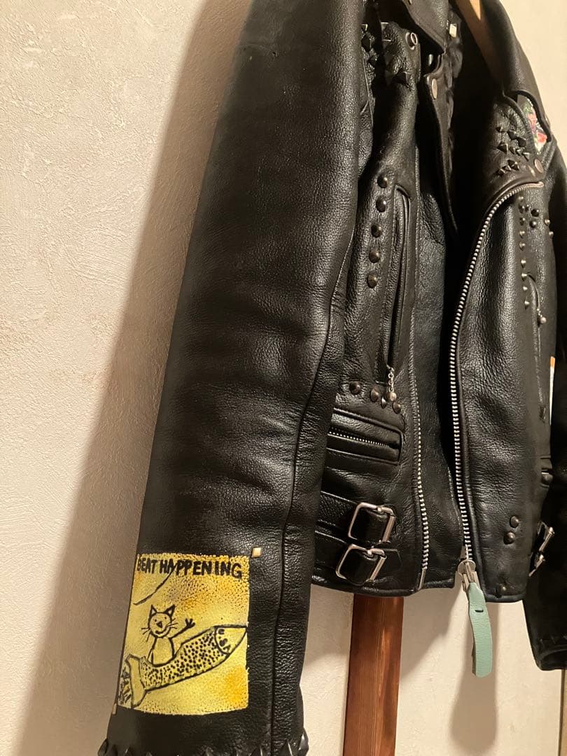 鋲ジャン 666 34インチ カスタム 詳細画像と寸法追加 鋲ジャン 34 鋲ジャン 666 34インチ カスタム 鋲