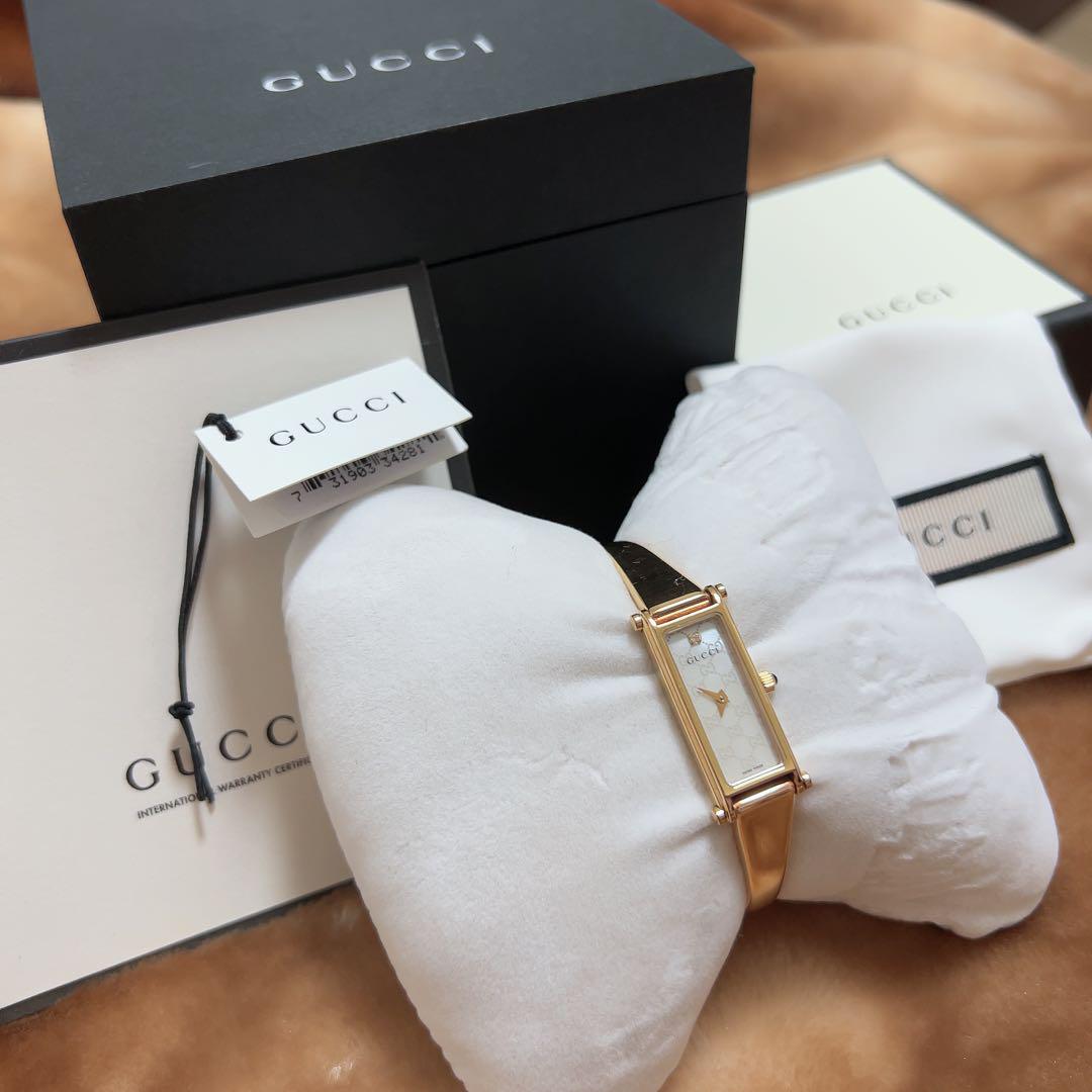 GUCCI バングルウォッチ ピンクゴールド