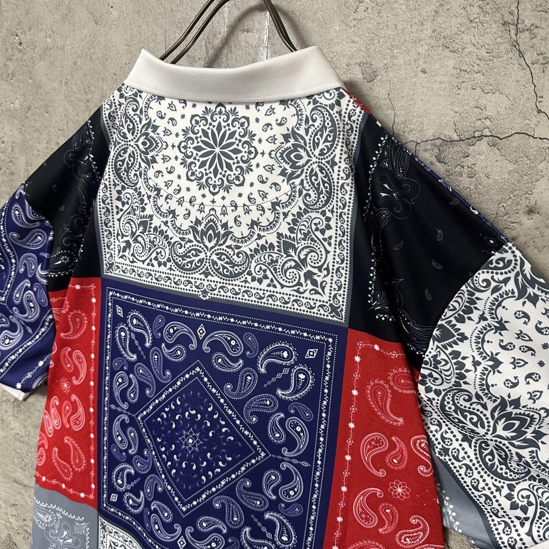 【超希少◎】VTWELVE　ポロシャツ　ペイズリー　総柄　美品　完売モデル◎