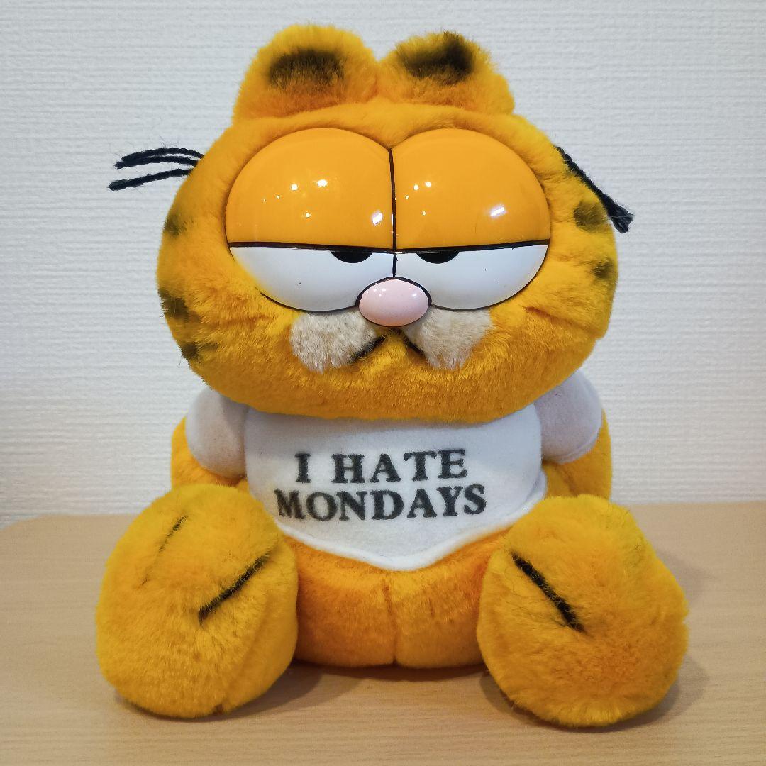 ガーフィールド ぬいぐるみ I HATE MONDAYS ヴィンテージ