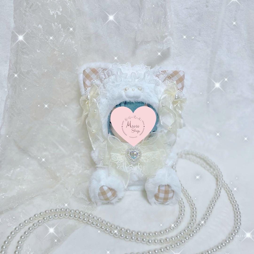 着ぐるみ ぬい服 おすわり ねこ 16cm サイズ ピンク - Cuddly