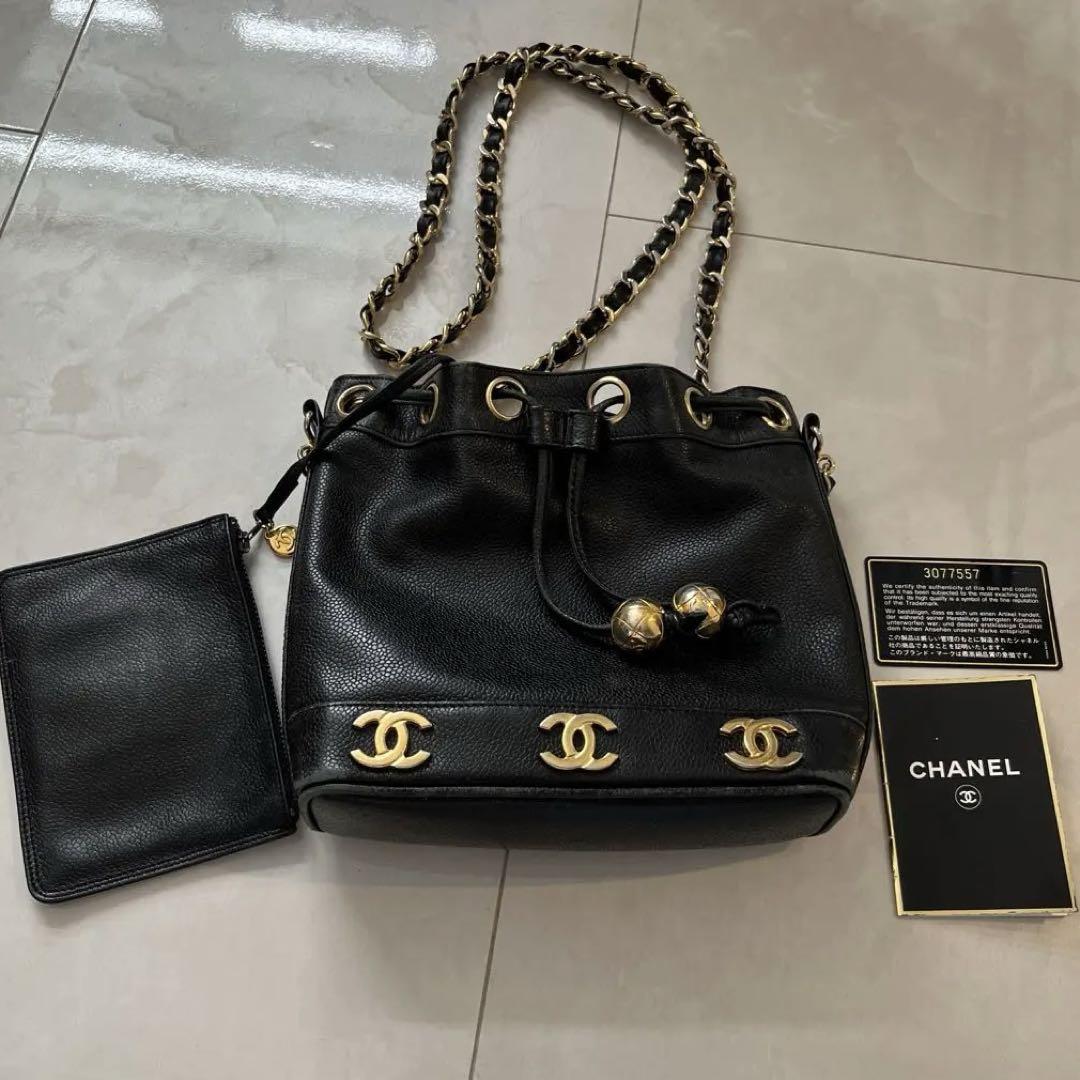 ※即日発送 CHANEL 巾着型 チェーンバッグ ショルダー 斜め掛け