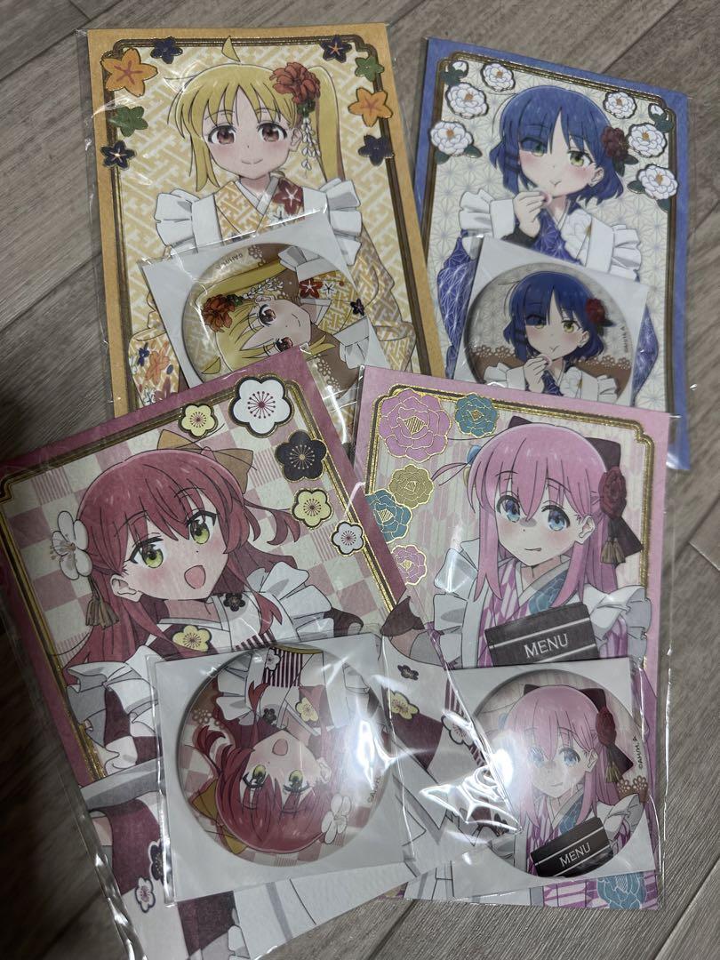 ぼっち・ざ・ろっく　京まふ　缶バッジ&ポストカード4種類セット TVアニメ「ぼっち・ざ・ろっく！」缶バッジ&ポストカードセット（全4