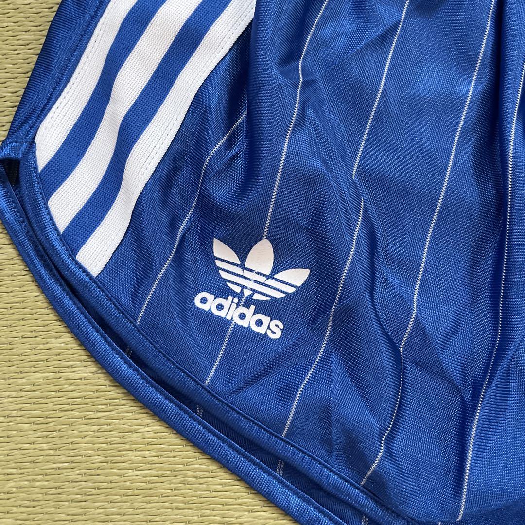 80s adidas デサント ストライプショートパンツ
