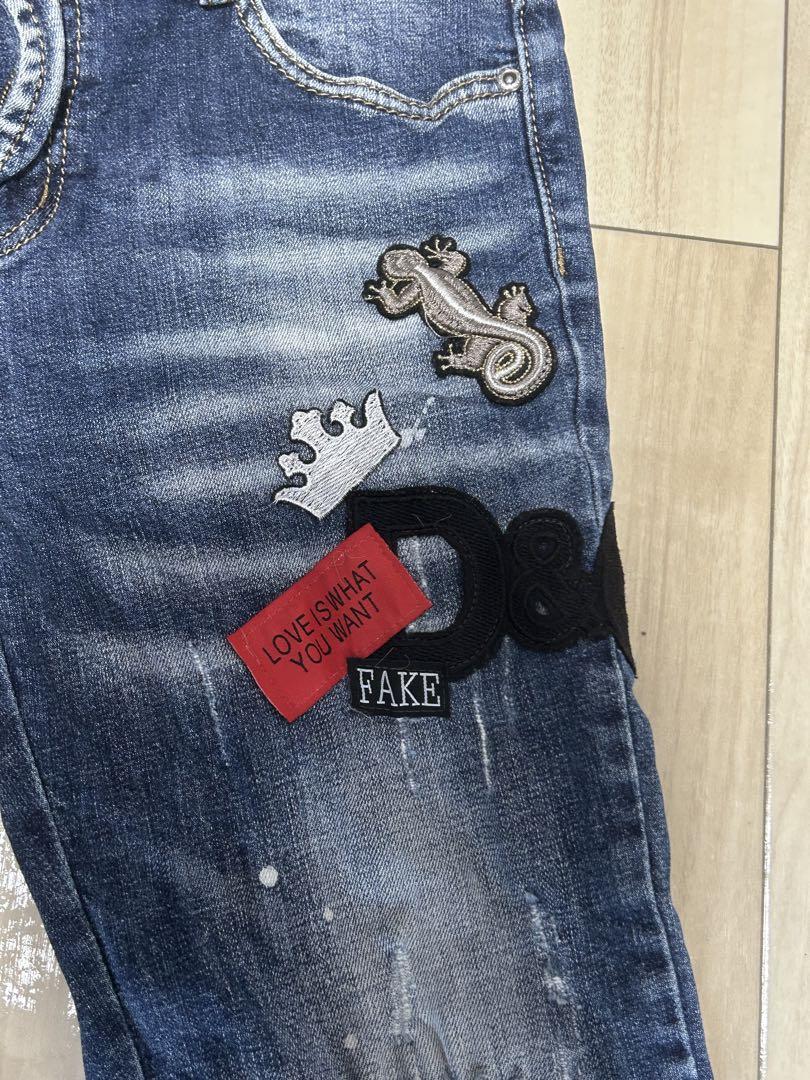 Dolce&Gabbana ダメージ加工スキニーデニム