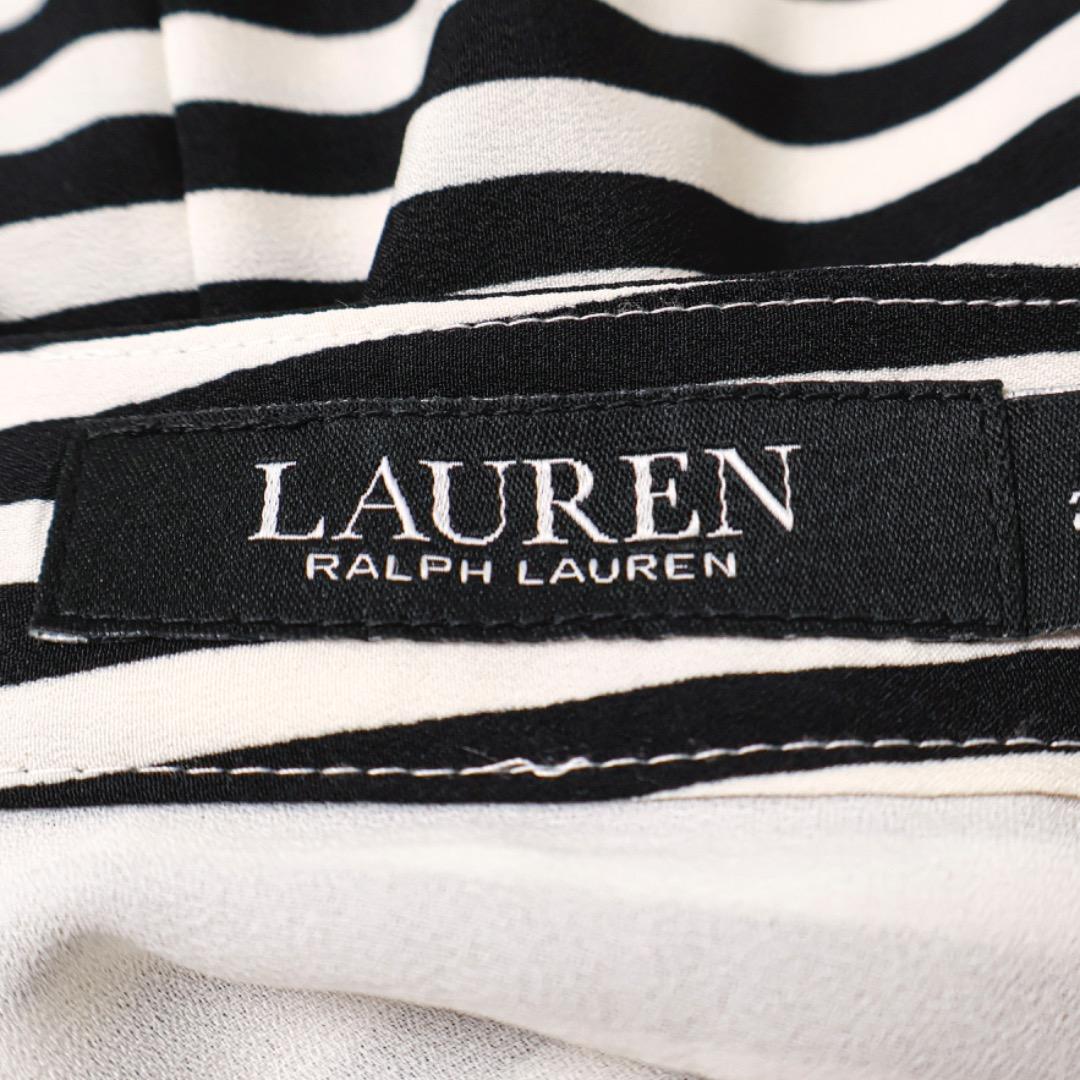 H322◾️ローレンラルフローレン ボーダー柄サイドスリット ロングスカート H322◾️ローレンラルフローレン ボーダー柄サイドスリット ロングスカート