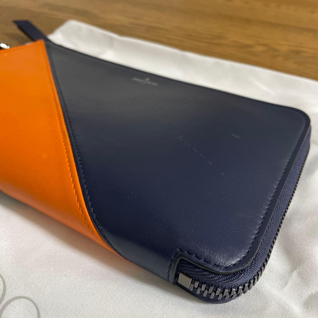 ジミーチュウ オーガナイザー バイカラー クラッチバッグ レザー ジミーチュウ オーガナイザー バイカラー クラッチバッグ レザー