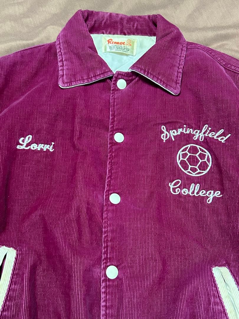 70s USA製 Rennoc レノック コーデュロイ バーガンディ スタジャン 70s USA製 Rennoc レノック コーデュロイ バーガンディ スタジャン