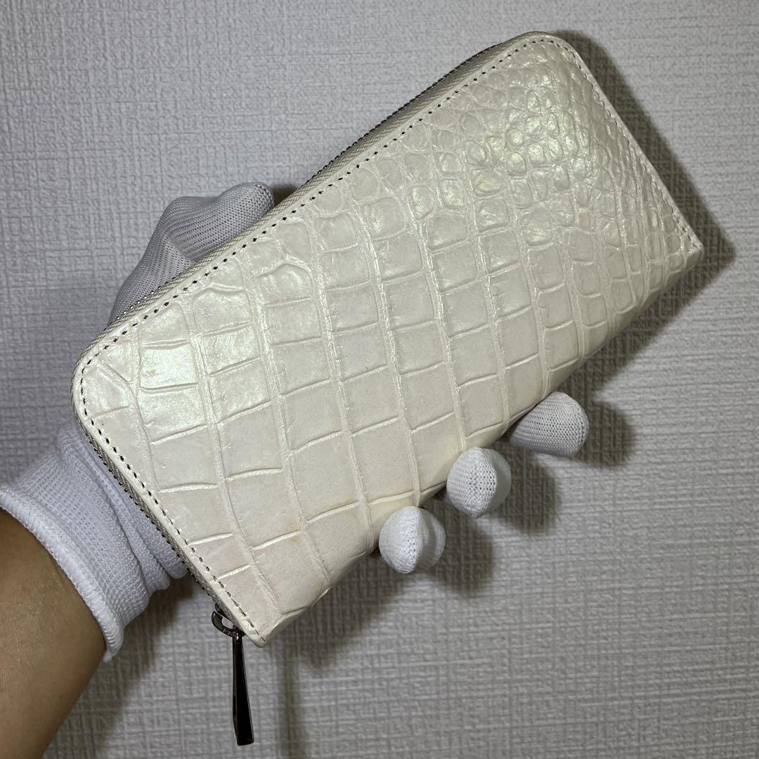 【新品・未使用】ヒマラヤクロコダイル 長財布 パイソン シャムワニ