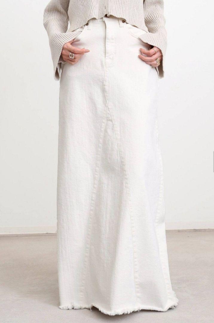 グッドグリーフ　CUT OFF HEM LONG SKIRT