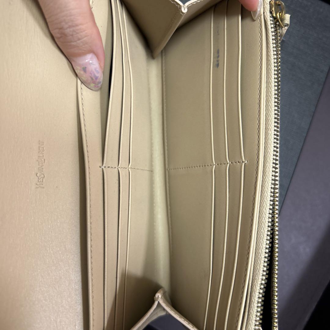 SAINT LAURENT ベージュ 長財布