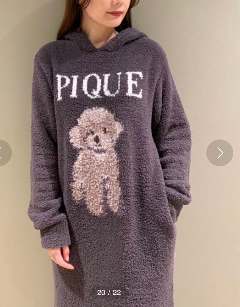 gelato pique トイプードルジャガードワンピース